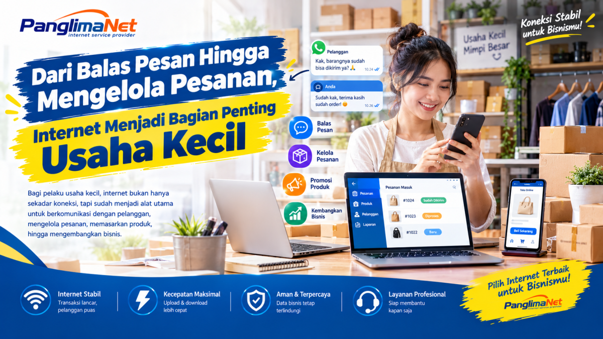 Dari Balas Pesan Hingga Mengelola Pesanan, Internet Menjadi Bagian Penting Usaha Kecil